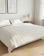 vidaXL Тежко одеяло Бяло 200 x 225 cm 13 kg 100% Памук 205T