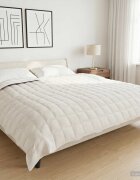 vidaXL Тежко одеяло Бяло 235 x 290 cm 11 kg 100% Памук 205T