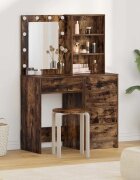 vidaXL Тоалетка 2 бр. Кафяво 50 x 41 x 135 см Инженерна дървесина
