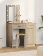 vidaXL Тоалетка 2 бр. Кафяво 50 x 41 x 135 см Инженерна дървесина