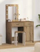 vidaXL Тоалетка 2 бр. Кафяво 50 x 41 x 135 см Инженерна дървесина