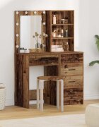 vidaXL Тоалетка 2 бр. Кафяво 50 x 41 x 135 см Инженерна дървесина