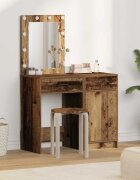 vidaXL Тоалетка 2 бр. Кафяво 50 x 41 x 135 см Инженерна дървесина