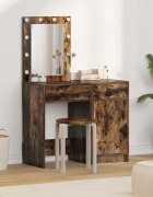 vidaXL Тоалетка 2 бр. Кафяво 50 x 41 x 135 см Инженерна дървесина