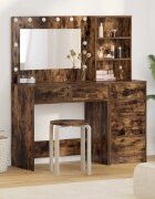 vidaXL Тоалетка 2 бр. Кафяво 78.5 x 41 x 135 см Инженерна дървесина