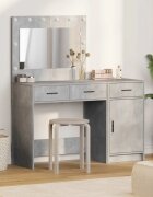 vidaXL Тоалетка 2 бр. Сив 40 x 41 x 75 см Инженерна дървесина
