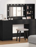 vidaXL Тоалетка 3 бр. Черния дъб 785 x 41 x 135 см