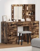 vidaXL Тоалетка 3 бр. Кафяво 40 x 41 x 135 см Инженерна дървесина