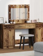 vidaXL Тоалетка 3 бр. Кафяво 785 x 41 x 135 см Инженерна дървесина
