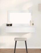 vidaXL Тоалетка Бяло 100 x 40 x 70 см Инженерна дървесина