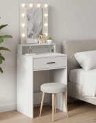 vidaXL Тоалетка Бяло 50 x 41 x 140 см Инженерна дървесина