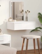 vidaXL Тоалетка Бяло 60 x 40 x 70 см Инженерна дървесина