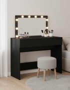 vidaXL Тоалетка Черния дъб 100 x 40 x 120 см Инженерна дървесина