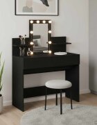 vidaXL Тоалетка Черния дъб 100 x 40 x 130 см Инженерна дървесина