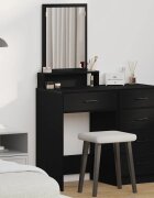vidaXL Тоалетка Черния дъб 50 x 41 x 140 см Инженерна дървесина