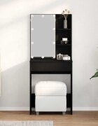 vidaXL Тоалетка Черния дъб 60 x 40 x 140 cm Инженерна дървесина