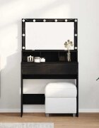 vidaXL Тоалетка Черния дъб 80 x 41 x 1345 см Инженерна дървесина