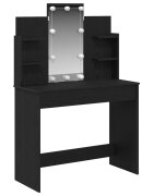 vidaXL Тоалетка Черния дъб 96 x 39 x 142 см Инженерна дървесина