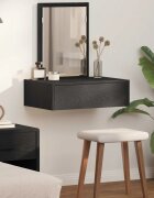 vidaXL Тоалетка Черно 60 x 40 x 70 см Инженерна дървесина
