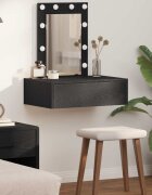 vidaXL Тоалетка Черно 60 x 40 x 70 см Инженерна дървесина