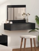 vidaXL Тоалетка Черно 83 x 40 x 70 см Инженерна дървесина