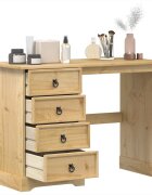 vidaXL Тоалетка Corona 104x47x75 см бор масив