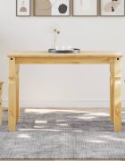 vidaXL Тоалетка Corona 112x60x75 см бор масив