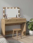 vidaXL Тоалетка Дъб 100 x 40 x 120 см Инженерна дървесина