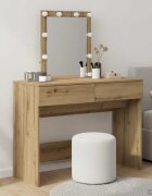 vidaXL Тоалетка Дъб 100 x 40 x 130 см Инженерна дървесина