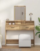 vidaXL Тоалетка Дъб 100 x 41 x 140 см Инженерна дървесина