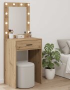 vidaXL Тоалетка Дъб 50 x 41 x 135 см Инженерна дървесина