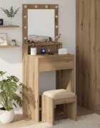 vidaXL Тоалетка Дъб 50 x 41 x 135 см Инженерна дървесина