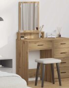 vidaXL Тоалетка Дъб 50 x 41 x 140 см Инженерна дървесина
