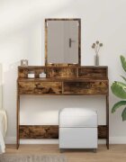 vidaXL Тоалетка Димян дъб 100 x 41 x 140 см Инженерна дървесина