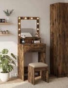 vidaXL Тоалетка Димян дъб 50 x 41 x 135 см Инженерна дървесина