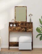 vidaXL Тоалетка Димян дъб 79 x 41 x 140 см Инженерна дървесина