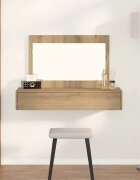 vidaXL Тоалетка Кафяво 100 x 40 x 70 см Инженерна дървесина