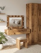 vidaXL Тоалетка Кафяво 100 x 40 x 70 см Инженерна дървесина
