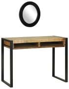 vidaXL Тоалетка Кафяво 100 x 50 x 75 cm Масивна дървесина от манго