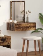 vidaXL Тоалетка Кафяво 60 x 40 x 70 см Инженерна дървесина