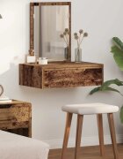 vidaXL Тоалетка Кафяво 60 x 40 x 70 см Инженерна дървесина