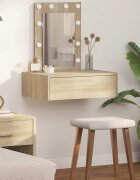 vidaXL Тоалетка Кафяво 60 x 40 x 70 см Инженерна дървесина