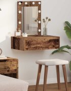 vidaXL Тоалетка Кафяво 60 x 40 x 70 см Инженерна дървесина