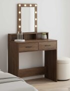 vidaXL Тоалетка Кафяво 79 x 41 x 140 см Инженерна дървесина