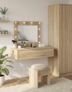 vidaXL Тоалетка Кафяво 83 x 40 x 70 см Инженерна дървесина