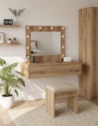 vidaXL Тоалетка Кафяво 83 x 40 x 70 см Инженерна дървесина
