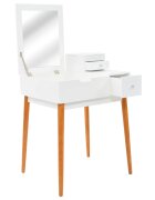 vidaXL Тоалетка с огледало МДФ 60x50x86 см