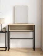 vidaXL Тоалетка с рафт Дъб сонома 81 x 40 x 131 см Инженерна дървесина