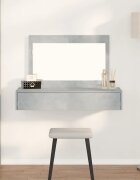 vidaXL Тоалетка Сив 100 x 40 x 70 см Инженерна дървесина