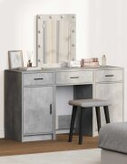 vidaXL Тоалетка Сив 50 x 41 x 135 см Инженерна дървесина